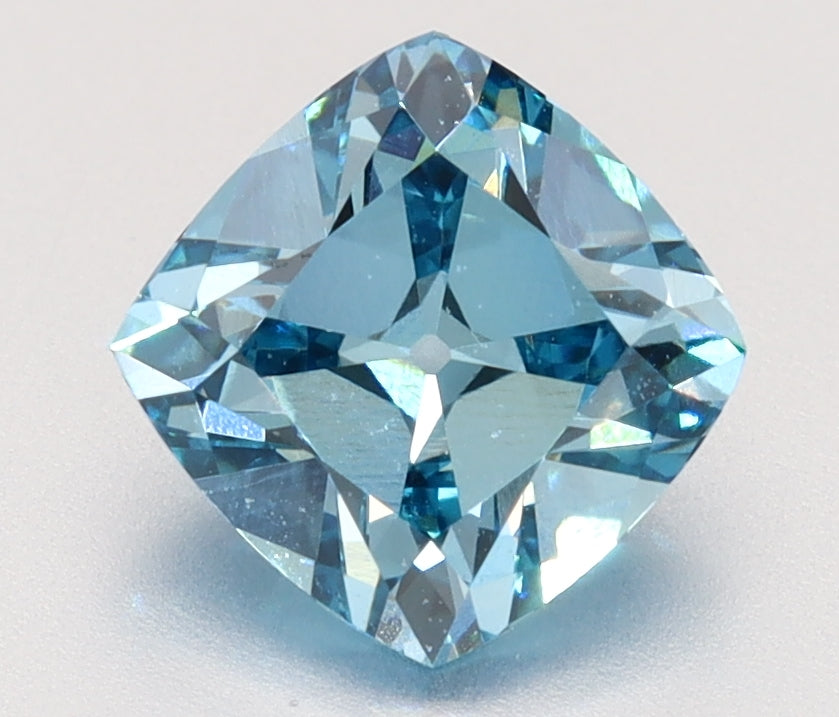 1 Carat Blue VS1 Cushion Diamond