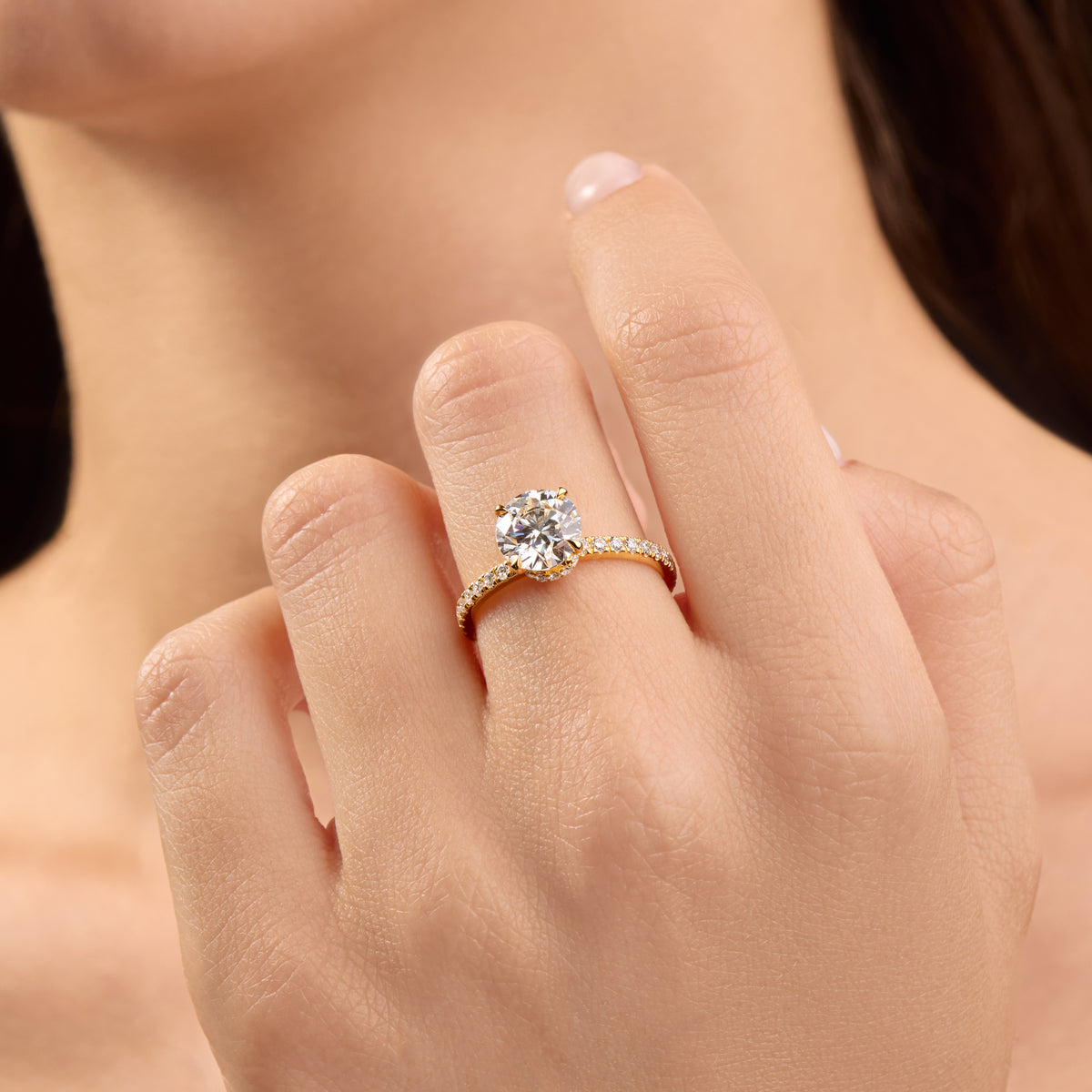 Graceful Bloom Solitaire Ring