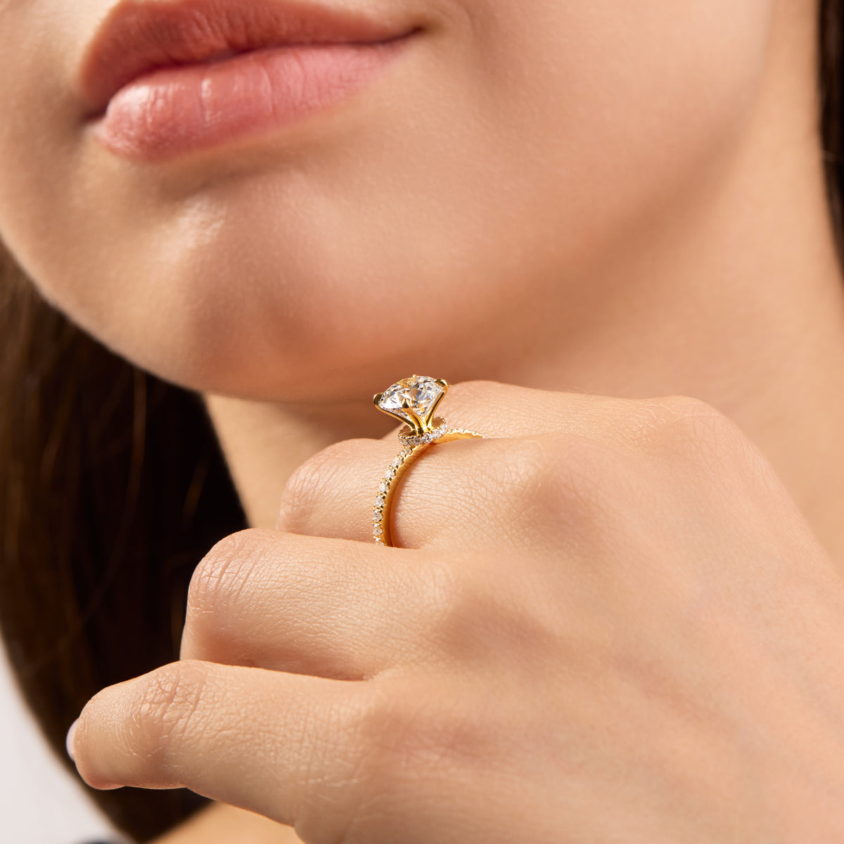Graceful Bloom Solitaire Ring